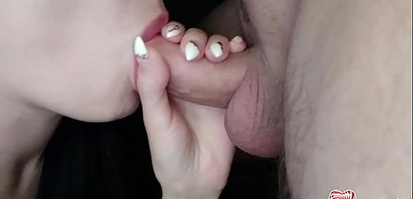  Brunette Gives Sensual Blowjob With Cum In Mouth